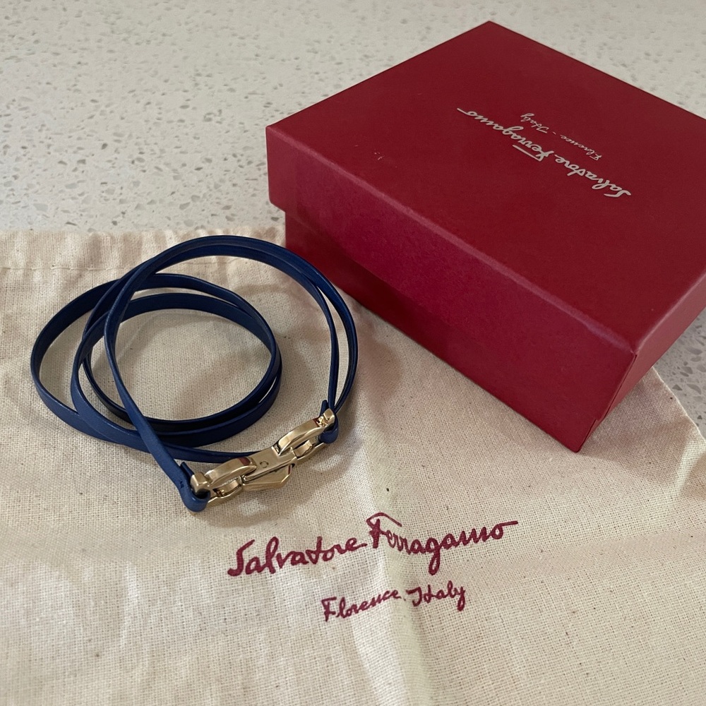 Salvatore Ferragamo Wrap around clasp bracelet